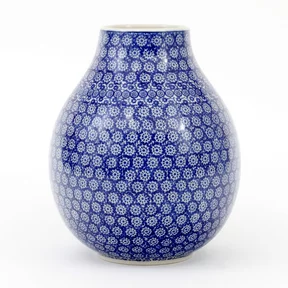 Wazon ceramiczny F14 h-24,5 cm <br> 2615 Kobaltowa koronka